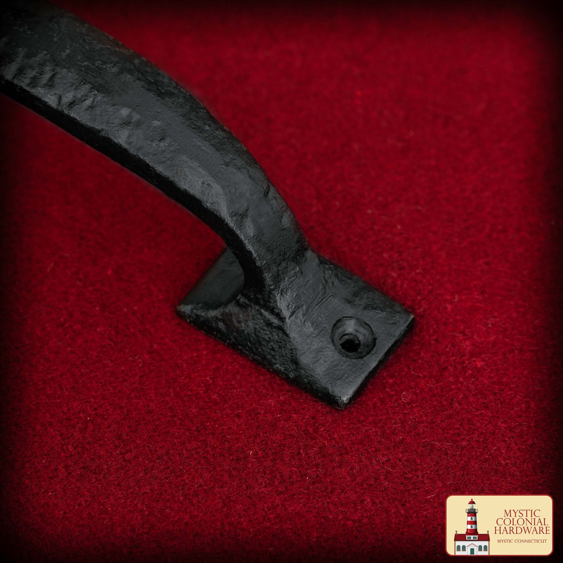 Colonial Era Wrought Iron Handle-500278OB 5 Medieval Style Castle Door Handle: Solid Hand Forged Iron