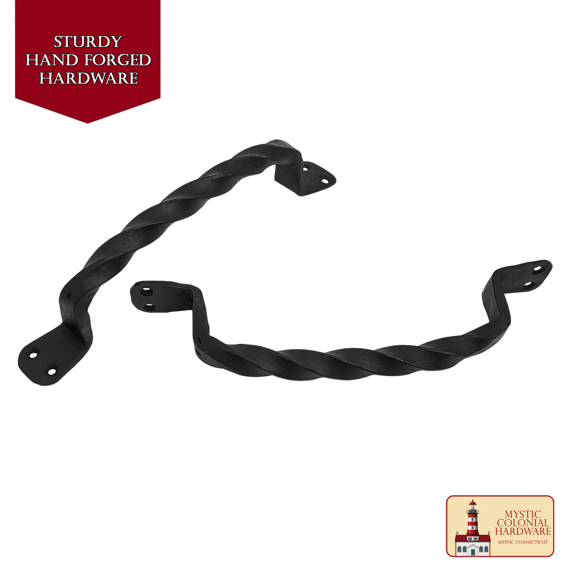 Colonial Era Wrought Iron Handles-500096OB-2SET 1 Door Handle