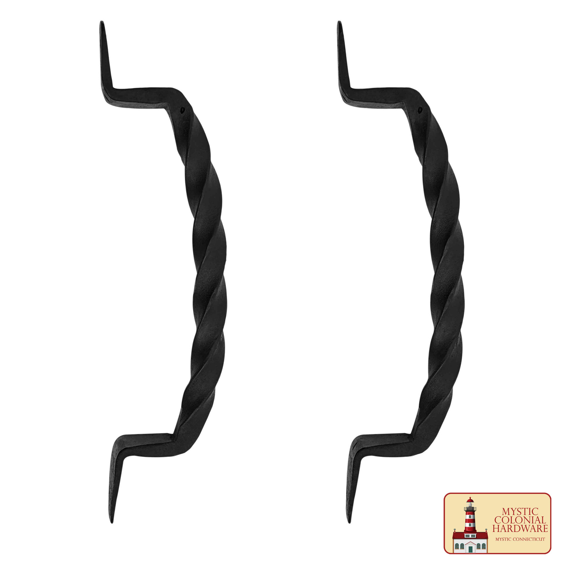 Colonial Era Wrought Iron Handles-500096OB-2SET 4 Door Handle