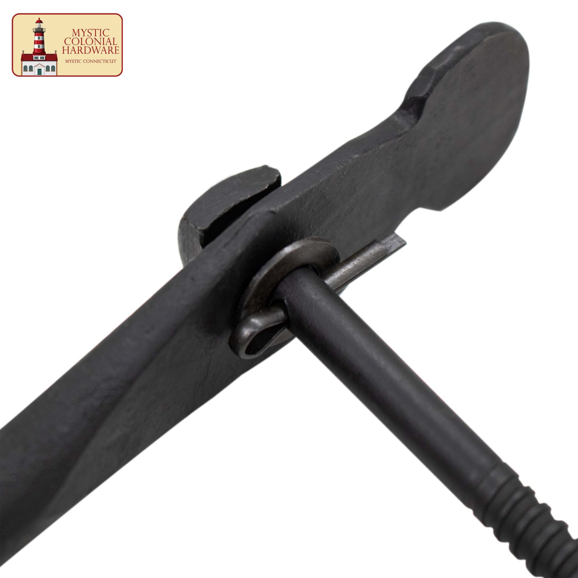 Colonial Solid Cast Iron Shutter Dog-500125OB-2SET 4 Black Shutter Dog Rat Tail