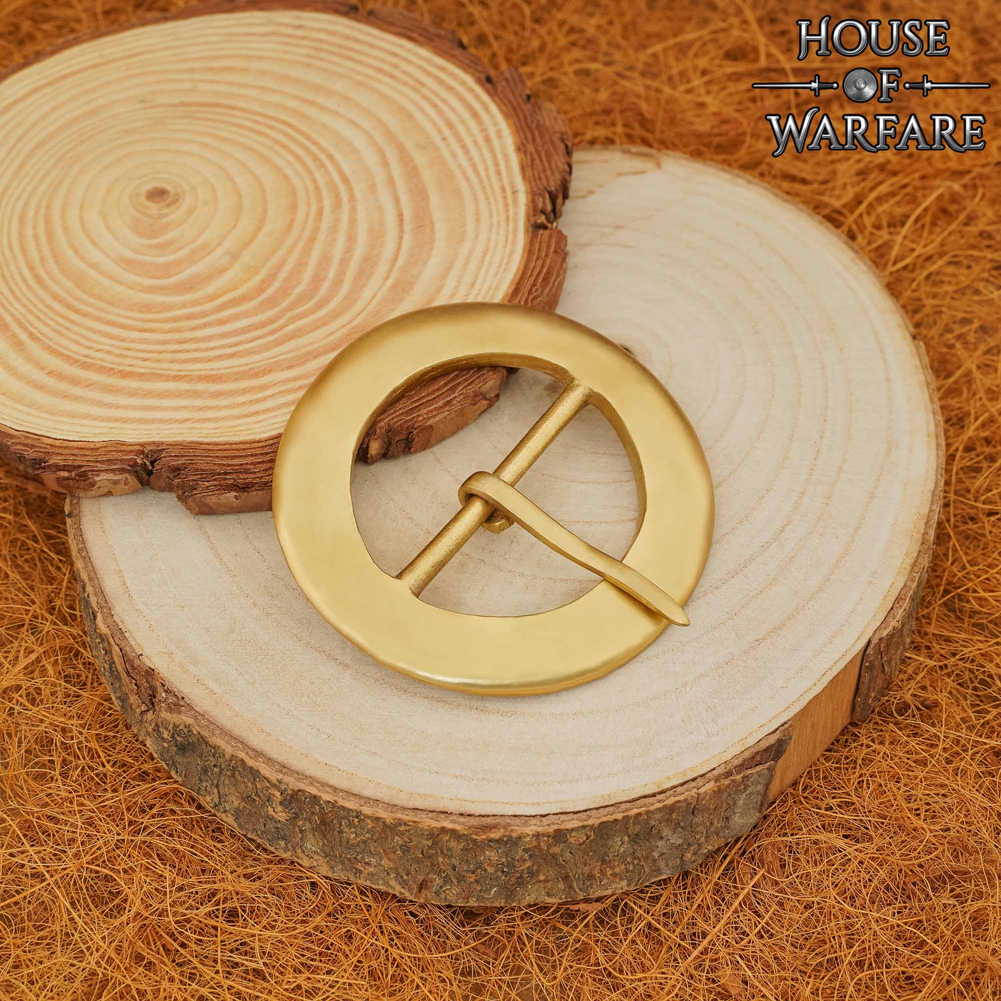 Medieval Brass Belt Buckle-700314 1 Round Brass Buckle