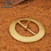 Medieval Brass Belt Buckle-700314 4 Round Brass Buckle