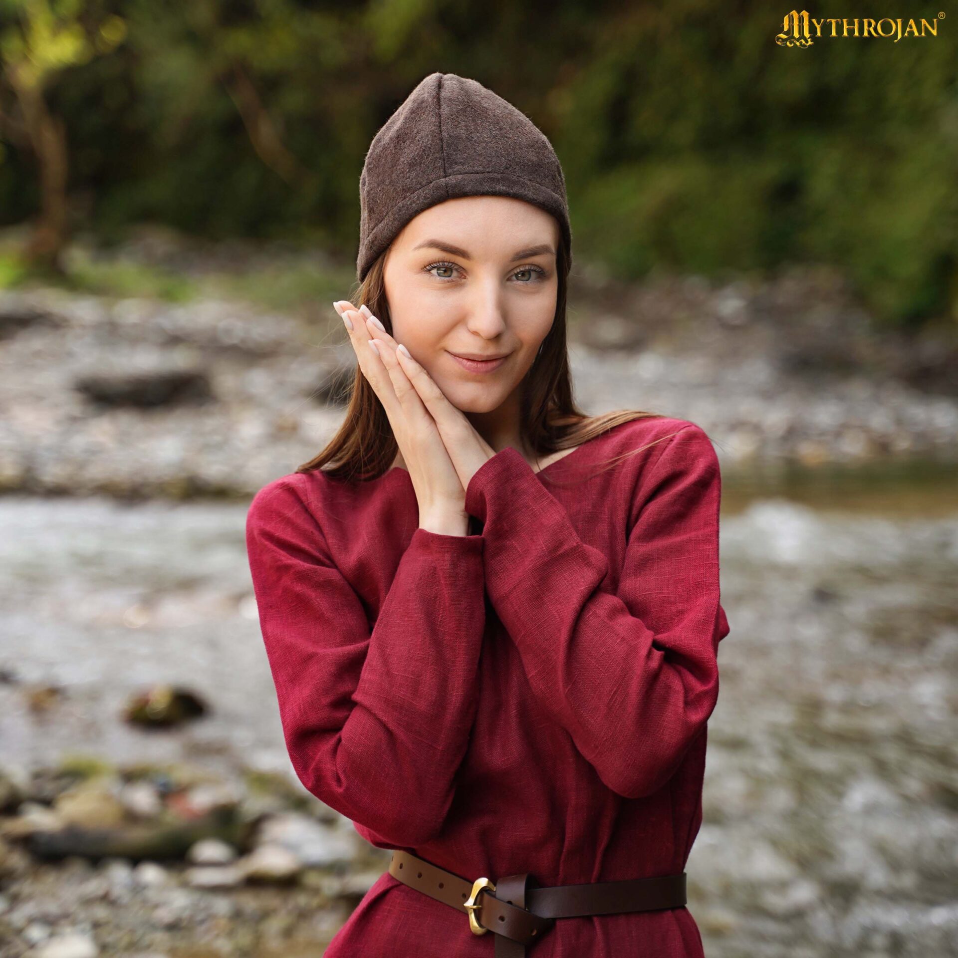 Medieval Cap-301108BR Birka Viking Cap