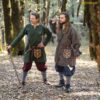 Medieval Coat-301105BRGN 1 Viking Klappenrock Woolen Coat
