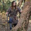 Medieval Coat-301105BRGN Viking Klappenrock Woolen Coat