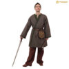 Medieval Coat-301105BRGN 4 Viking Klappenrock Woolen Coat