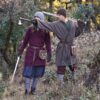 Medieval Coat-301105BRGN 6 Viking Klappenrock Woolen Coat