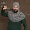 Chainmail Coif 10mm Riveted Round Ring