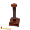 Wooden Helmet Stand for Medieval Helmets with or without Aventail