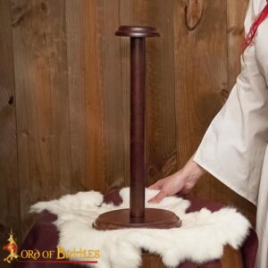 Handmade Detachable Wooden Helmet Stand for Helmets with or without Aventail