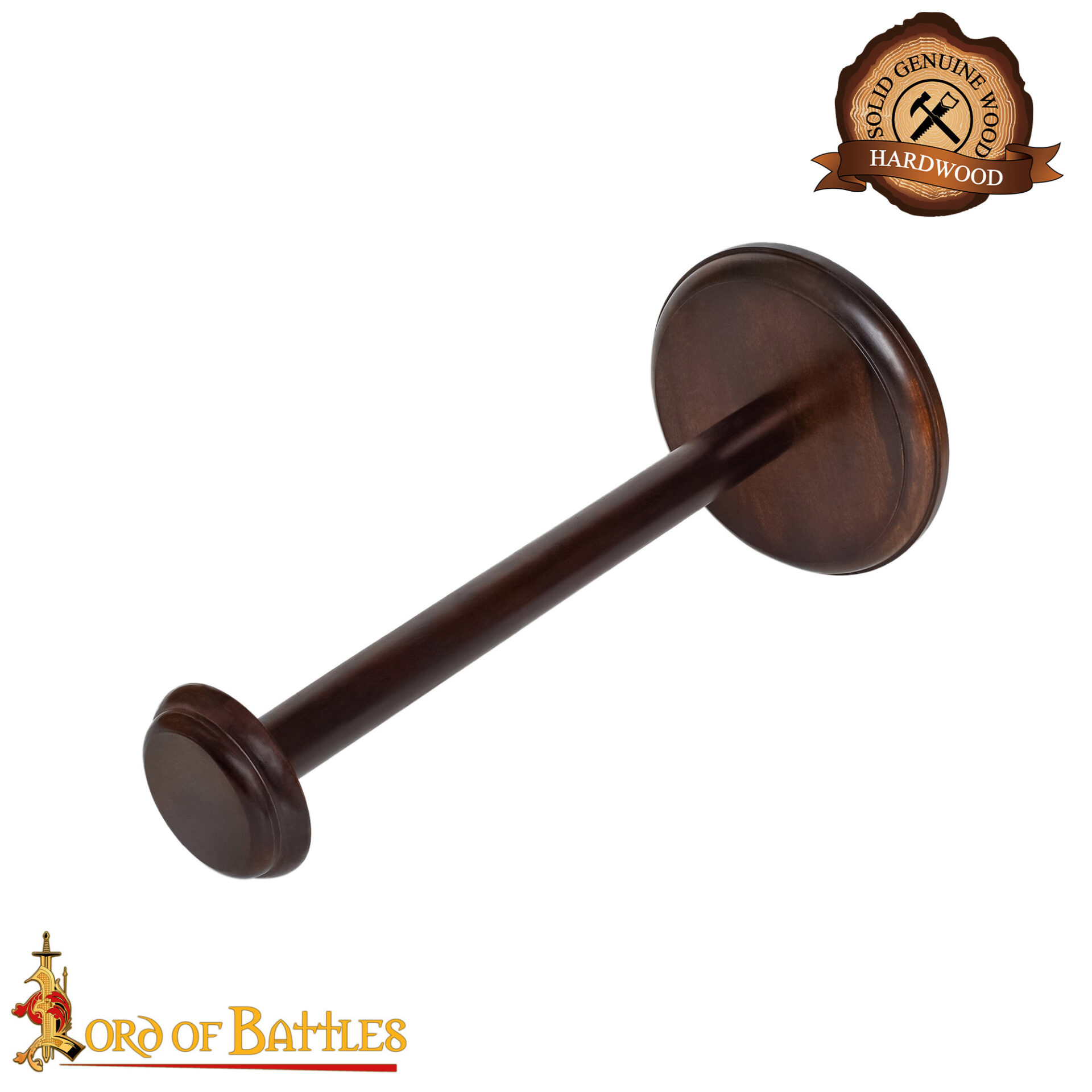 Handmade Detachable Wooden Helmet Stand for Helmets with or without Aventail