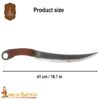 Medieval Knives-25406 2 Medieval Huntsman Hand Forged Knife with Genuine Leather Sheath