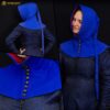 Medieval Lady Hood-301070BL 5 medieval lady buttoned hood
