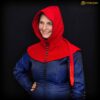 Medieval Lady Hood-301070RD medieval lady buttoned hood