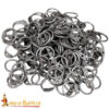 Steel Round Loose Rings- 8mm Dome Rivets Round Ring – 18 Gauge, Natural Finish – 1Kgs – Ideal for Chainmail DIY & Repairs