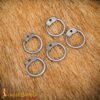 Steel Round Loose Rings- 8mm Dome Rivets Round Ring – 18 Gauge, Natural Finish – 1Kgs – Ideal for Chainmail DIY & Repairs