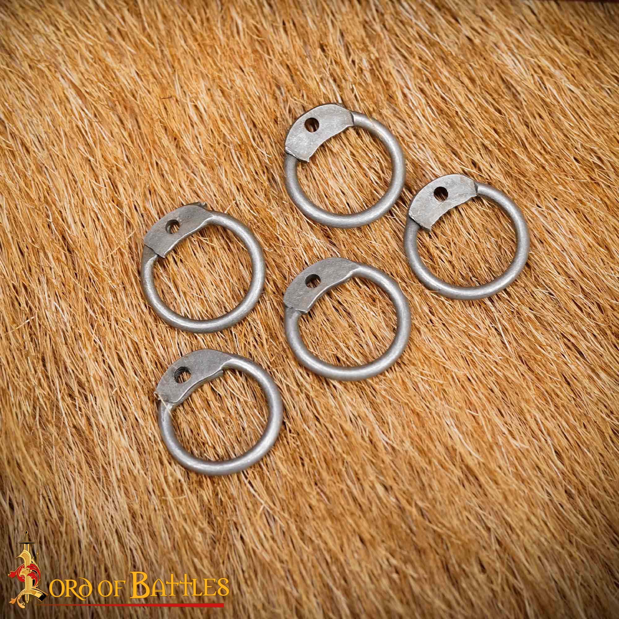 Steel Round Loose Rings- 8mm Dome Rivets Round Ring – 18 Gauge, Natural Finish – 1Kgs – Ideal for Chainmail DIY & Repairs