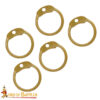 Brass Round Loose Rings-  6mm Dome Rivets Round Ring – 18 Gauge, Brass Finish – 1Kgs – Ideal for Chainmail DIY & Repairs