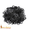Steel Flat Loose Rings – 6mm Dome Rivets Flat Ring – 18 Gauge, Blackened Finish – 1Kgs – Ideal for Chainmail DIY & Repairs