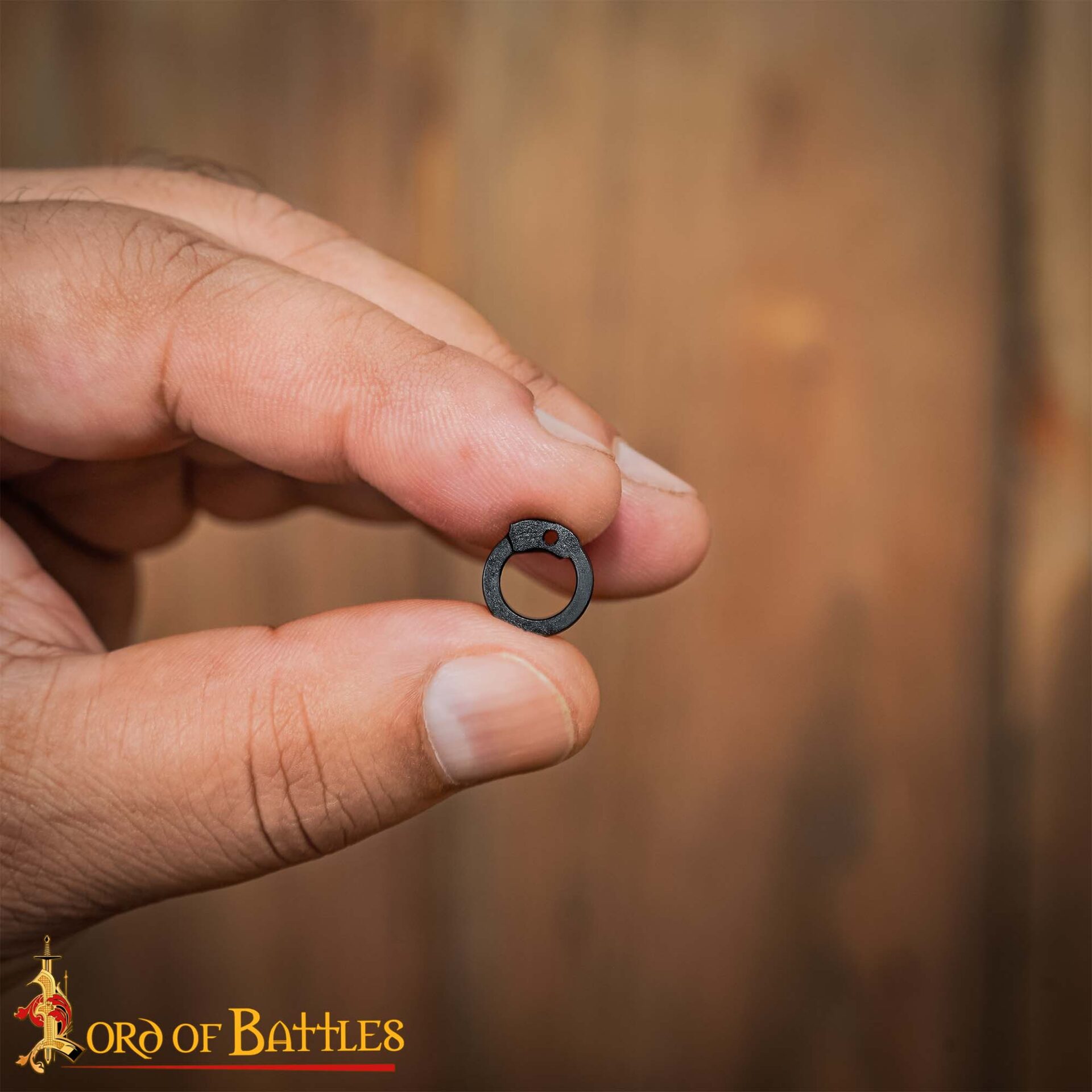 Steel Flat Loose Rings – 6mm Dome Rivets Flat Ring – 18 Gauge, Blackened Finish – 1Kgs – Ideal for Chainmail DIY & Repairs