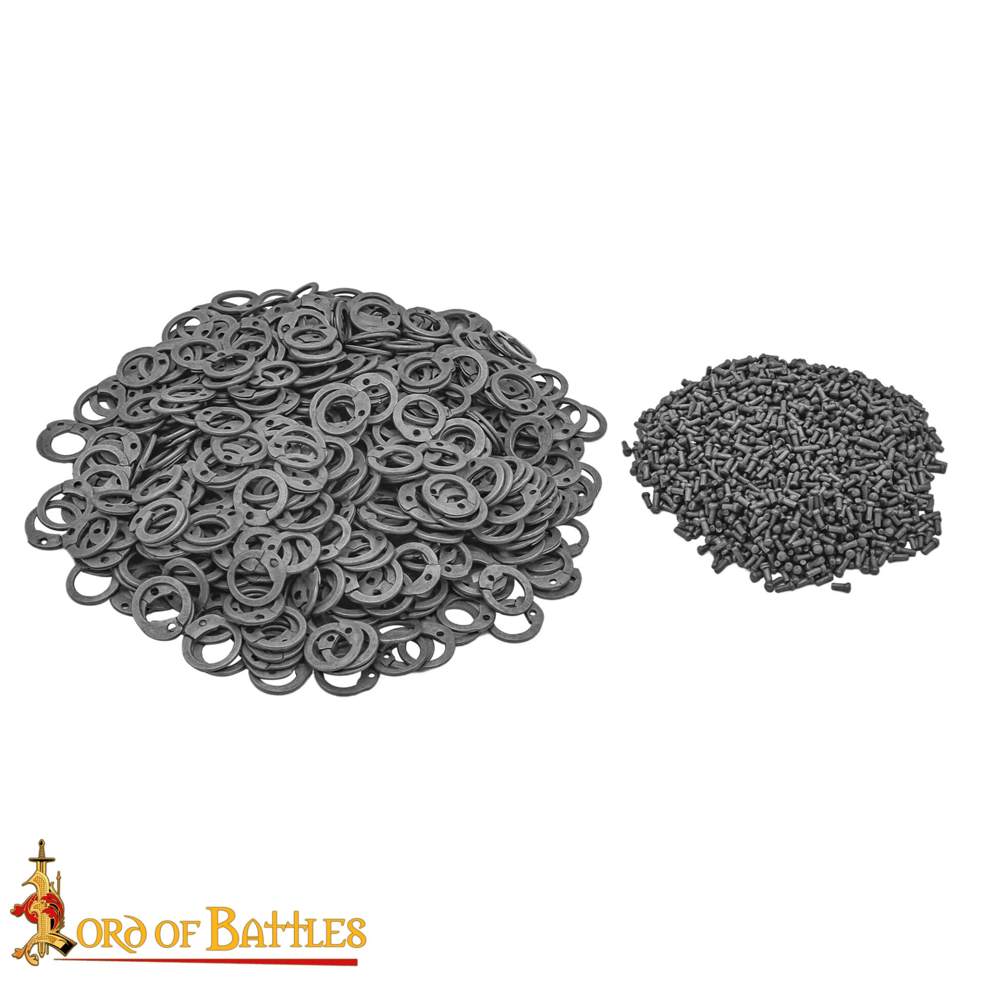 Steel Flat Loose Rings-  7mm Flat Ring – 18 Gauge, Natural Finish – 1Kgs – Ideal for Chainmail DIY & Repairs