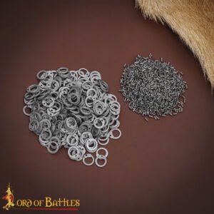 Steel Flat Loose Rings-  7mm Flat Ring – 18 Gauge, Natural Finish – 1Kgs – Ideal for Chainmail DIY & Repairs