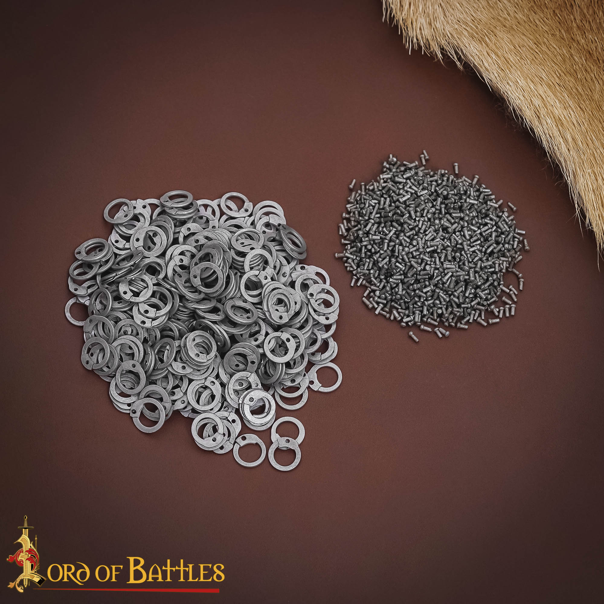 Steel Flat Loose Rings-  7mm Flat Ring – 18 Gauge, Natural Finish – 1Kgs – Ideal for Chainmail DIY & Repairs