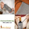 Medieval Mail Accessories-1501AN 7 Chainmail Bottle Bag
