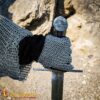 Medieval Mail sets and gauntlets-6803BK 5 Chainmail Gloves – 6mm Butted Ring – Ideal for LARP, Cosplay & Reenactments