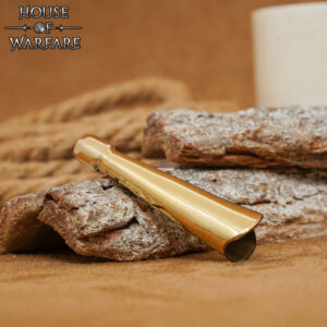 Small Solid Brass Scabbard End