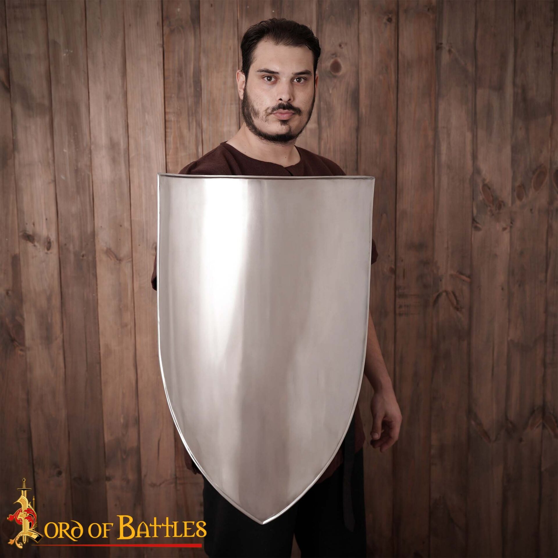 Medieval Sheilds-25208 1 Medieval Left Handed Steel Heater Shield Blank