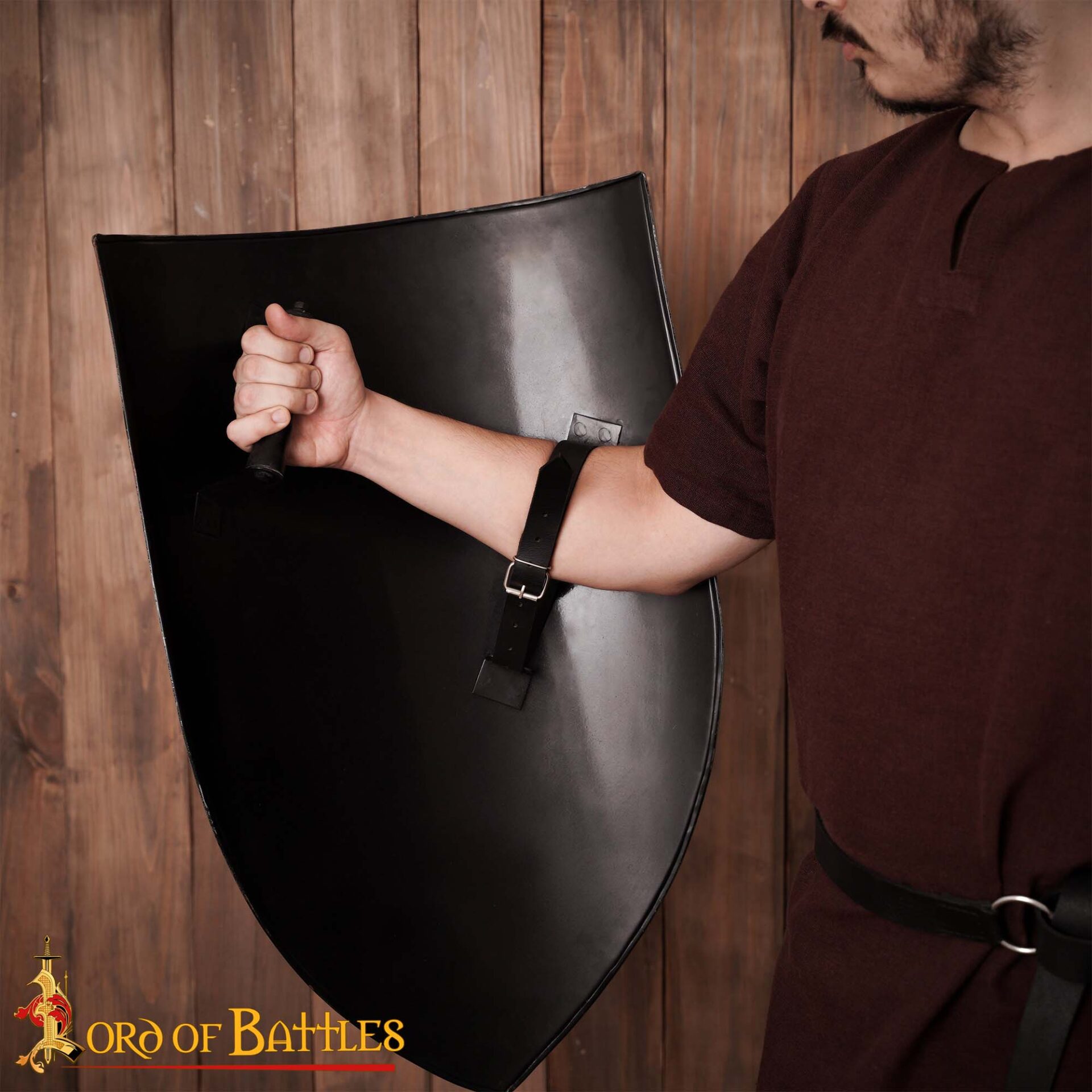 Medieval Sheilds-25208 5 Medieval Left Handed Steel Heater Shield Blank