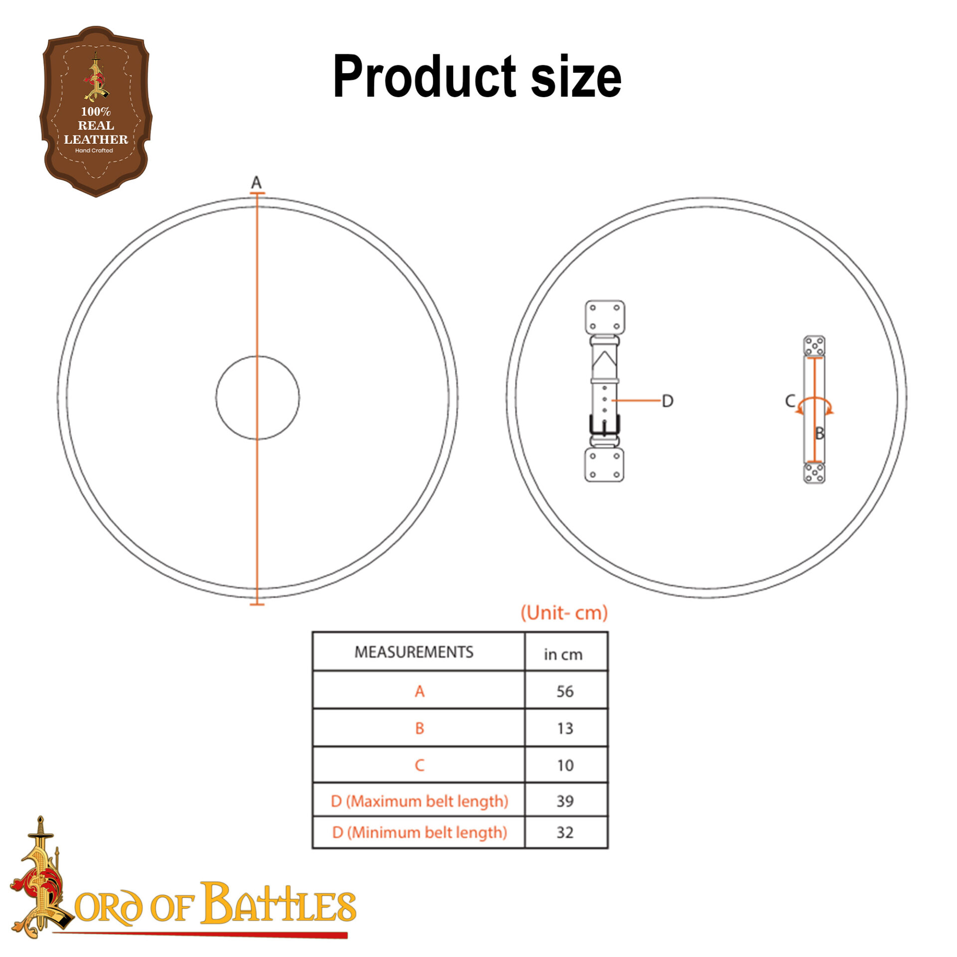 Medieval Sheilds-60205 2 Warrior Wooden Decorative Shield