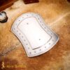 Medieval Shields-2126P16 Medieval Rectangular Buckler Functional Steel Shield