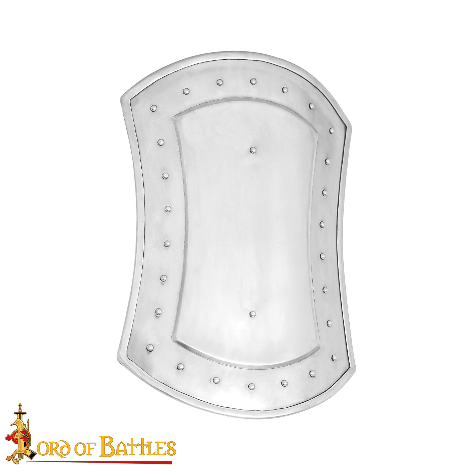 Medieval Shields-2126P16 3 Medieval Rectangular Buckler Functional Steel Shield