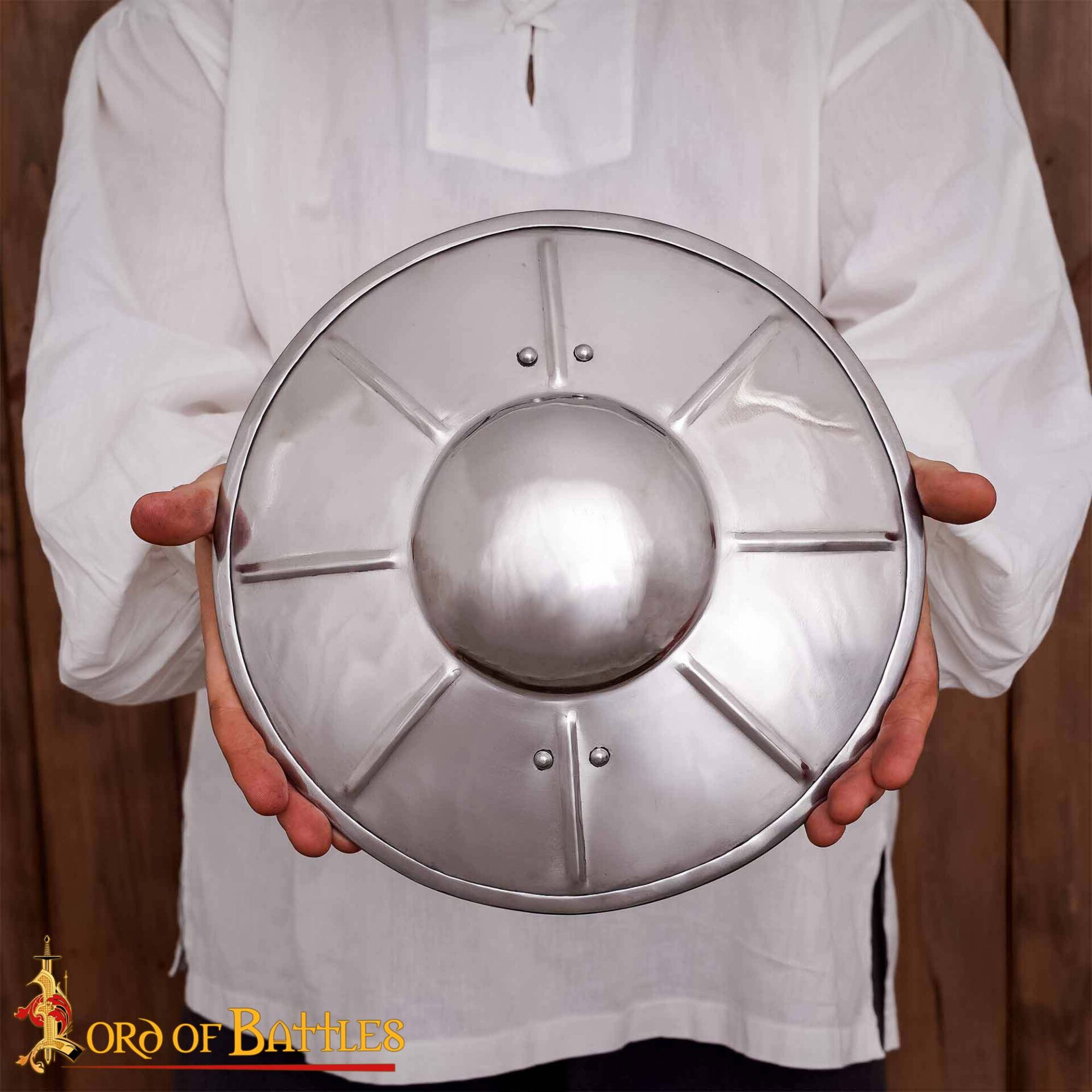 Medieval Shields-2131P16 4 fluted buckler