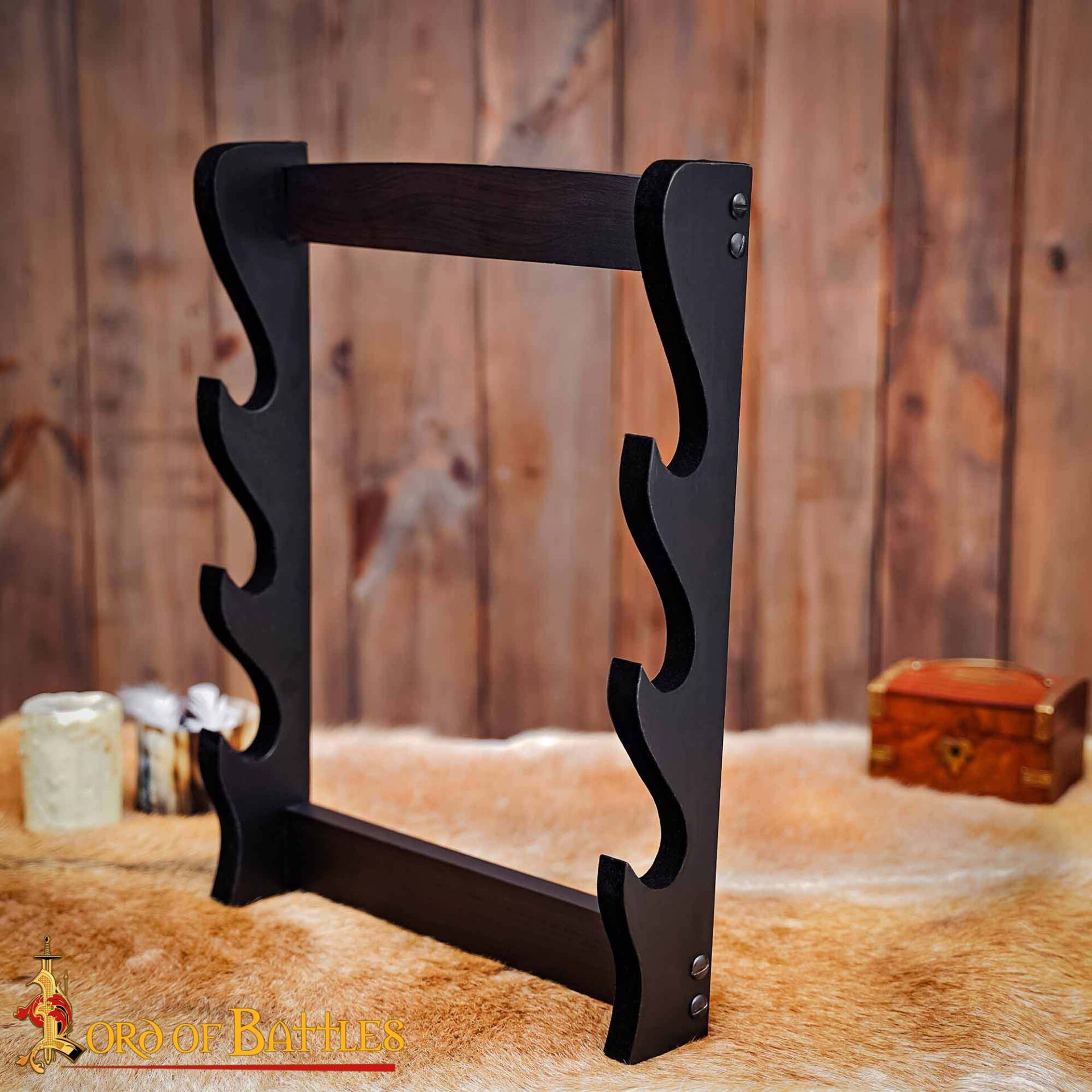 Medieval Shields and swords accesories-60563 Three Tier Sword and Axe Stand