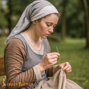 Medieval Solid Brass Needles Large Set of Six-25390-pcs 1 Solid Brass Needles