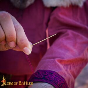 Medieval Solid Brass Needles Large Set of Six-25390-pcs 5 Solid Brass Needles