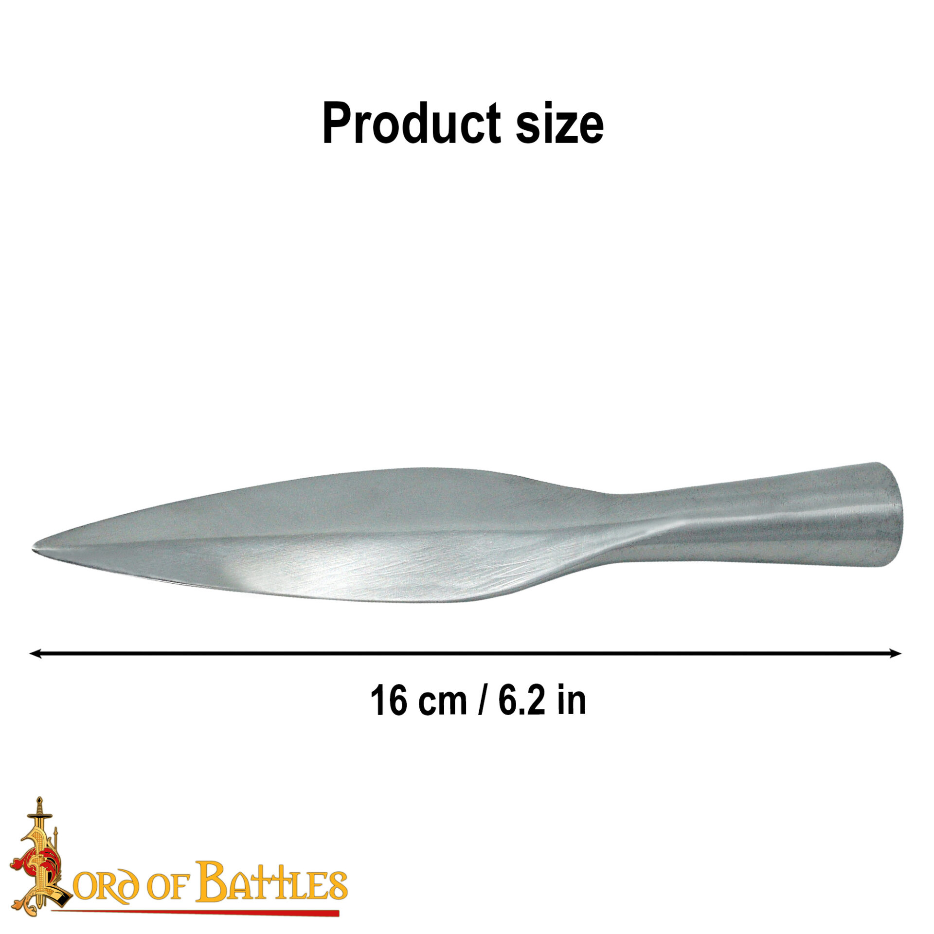 Medieval Leaf Bladed Javelin Steel Spear Head