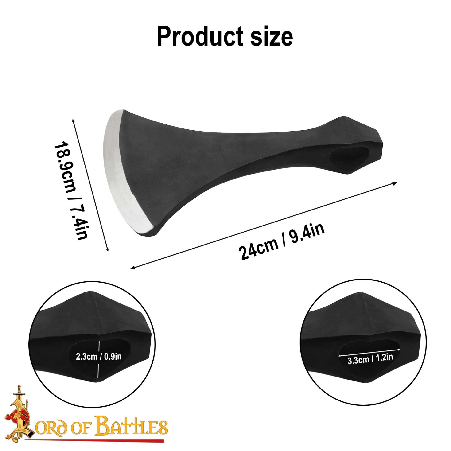 Medieval Spear and Axe Heads-25282 2 Danish Axe Head