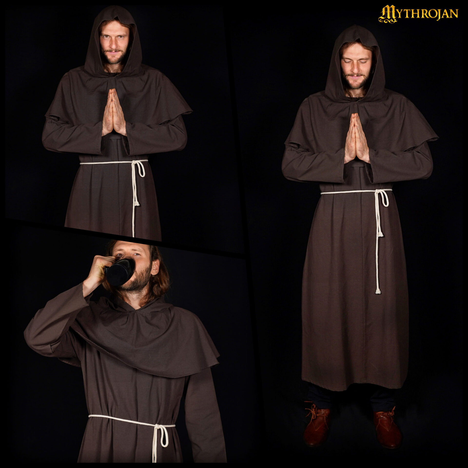 Medieval Tunics-301081BR 4 Brother Cadfael Monk outfit