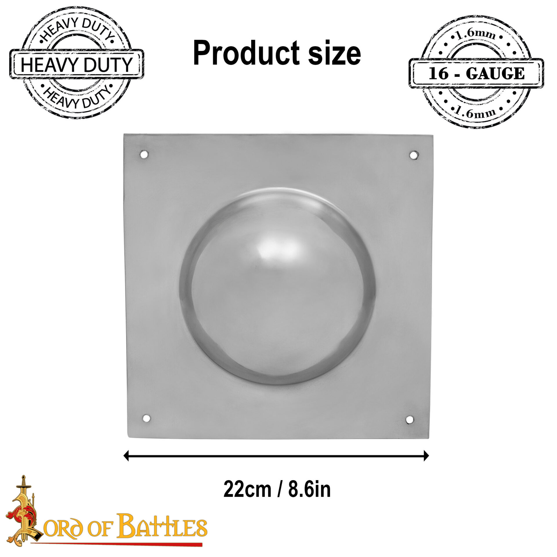 Medieval Steel Shield Boss- Discontinued