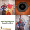 Roman Shield Boss for Rectangular Scutum Handmade Steel Umbo