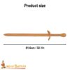 Medieval Wooden Swords-5703 2 Handcrafted Wooden Practicing Sword