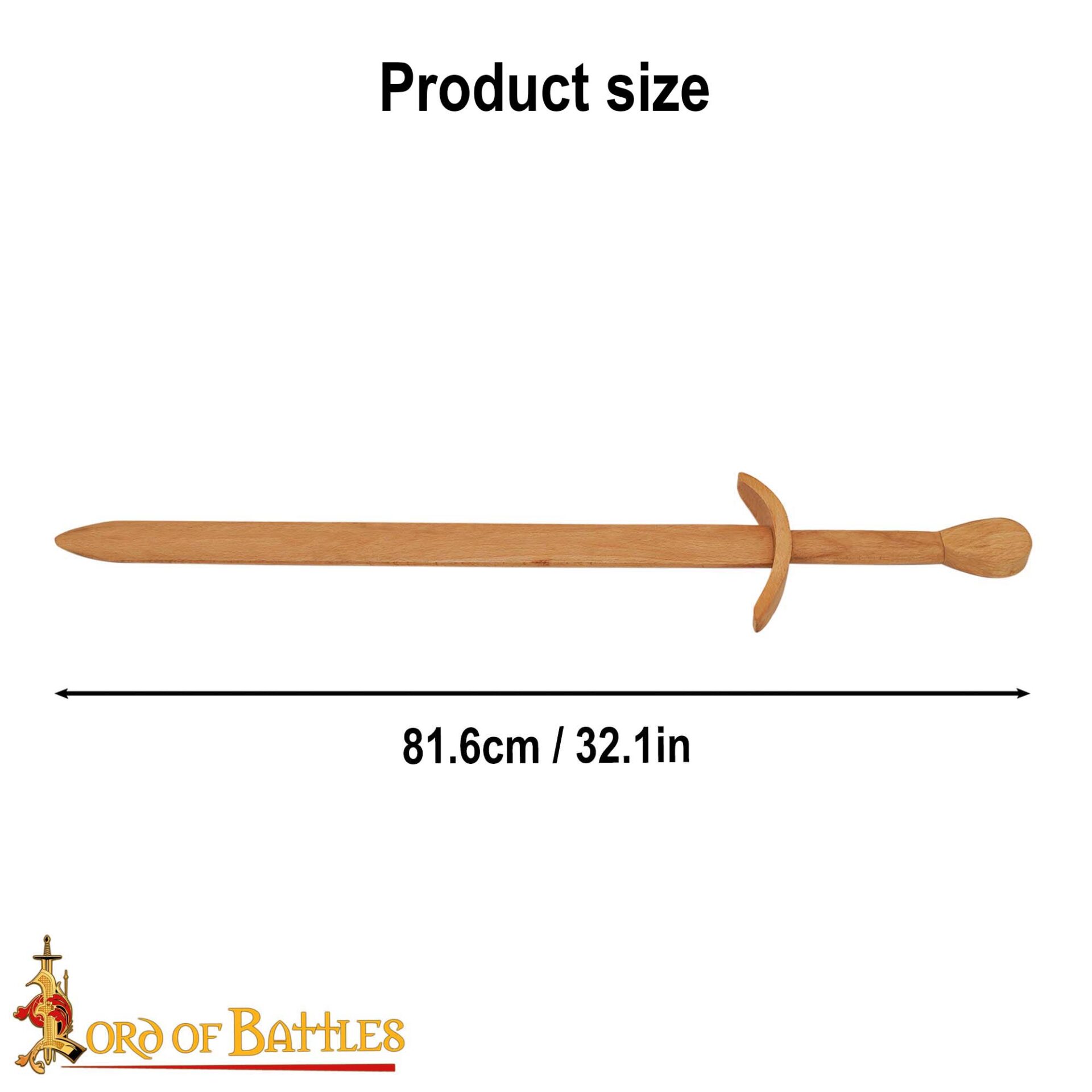 Medieval Wooden Swords-5703 2 Handcrafted Wooden Practicing Sword