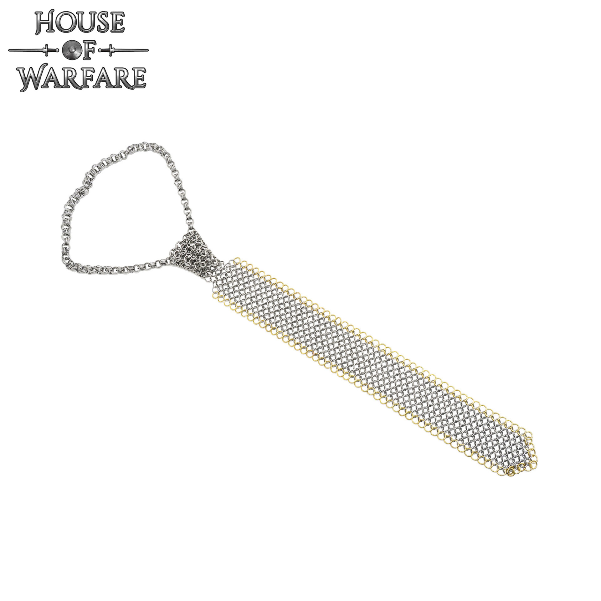 Chainmail Tie – 8mm Butted  Ring – 16 Gauge, Mild Steel and Solid Brass – Ideal for Chainmail DIY & Repairs