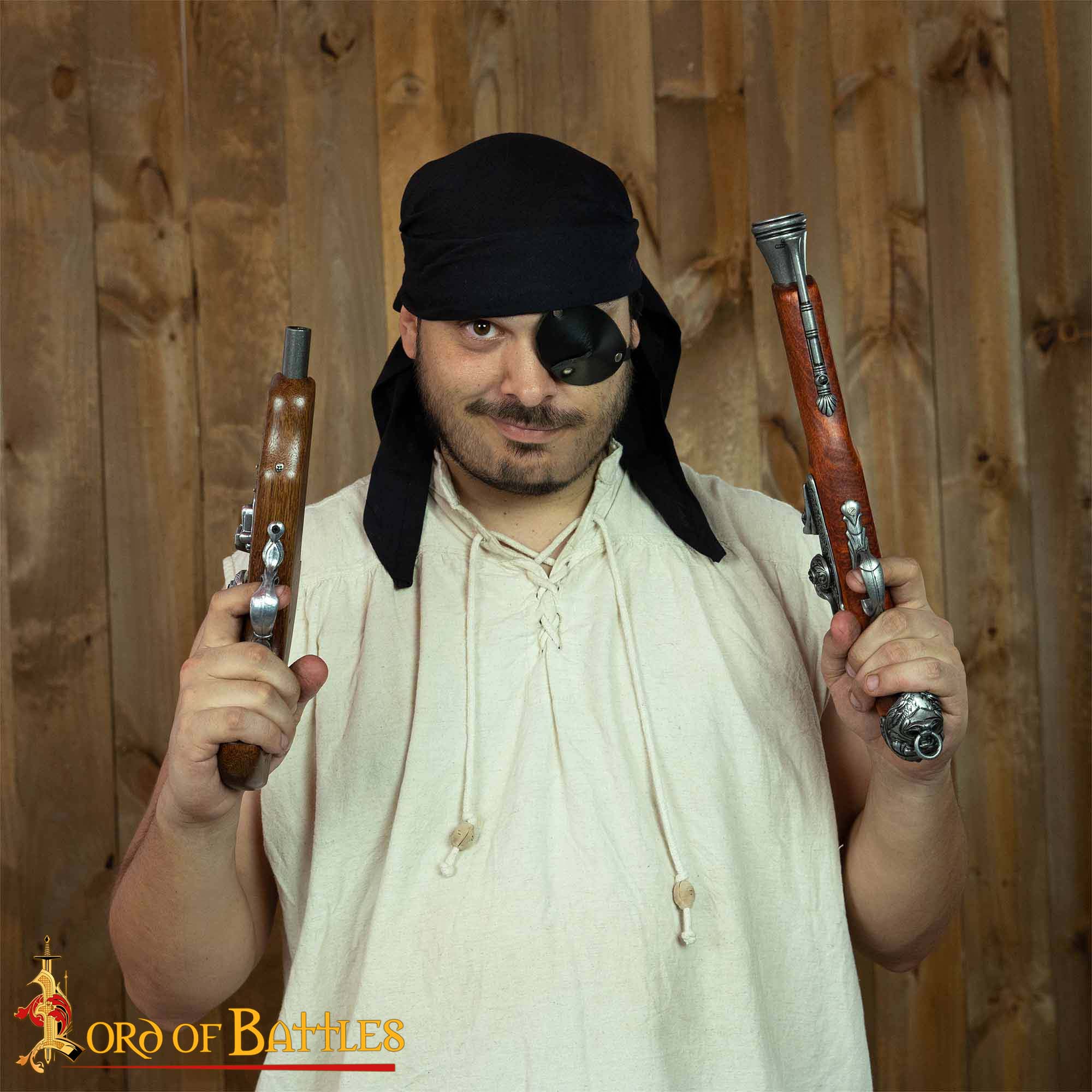 Pirate Bandana-7791BK 4 Piraten Bandana