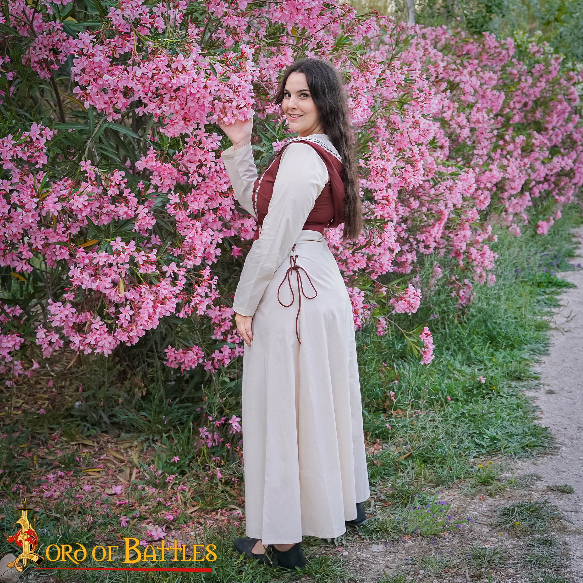 Renaissance Dresses-25851 1 Medieval Maiden Cotton Dress