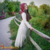 Renaissance Dresses-25851 3 Medieval Maiden Cotton Dress